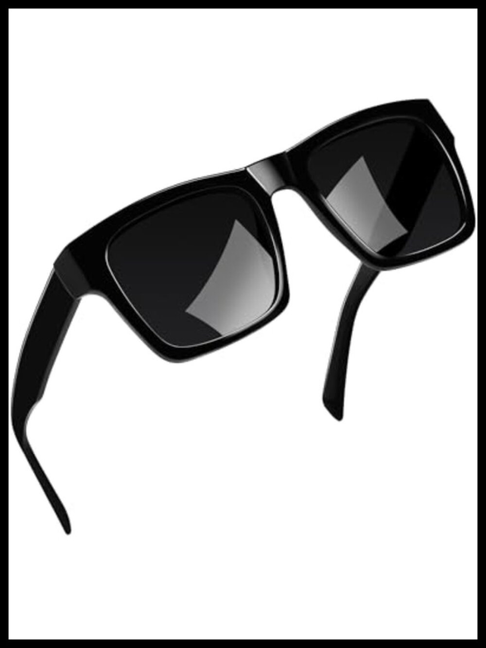 Oversized Acetate Square Sunglasses Polarized UV Protection TR90